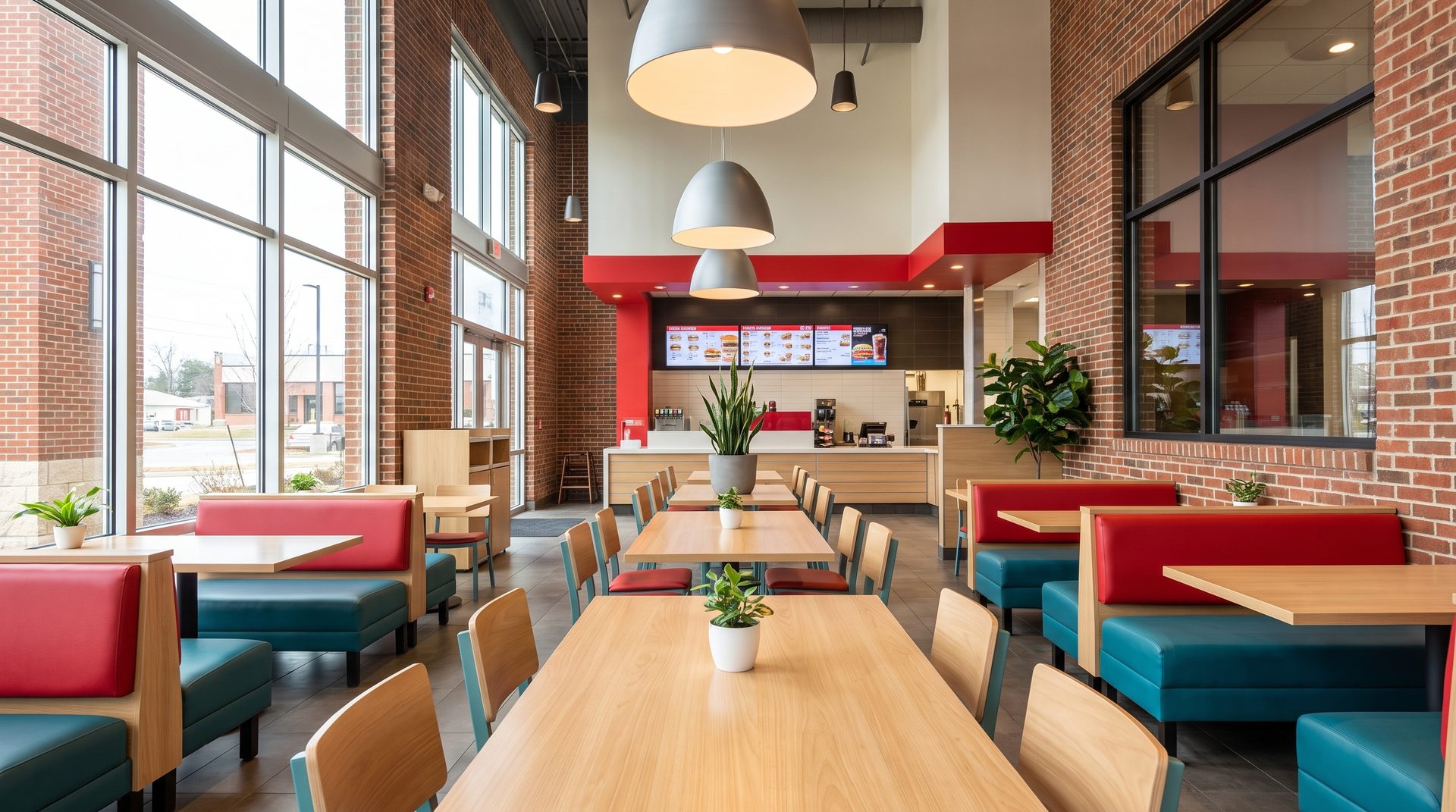 Bright space, generous plates