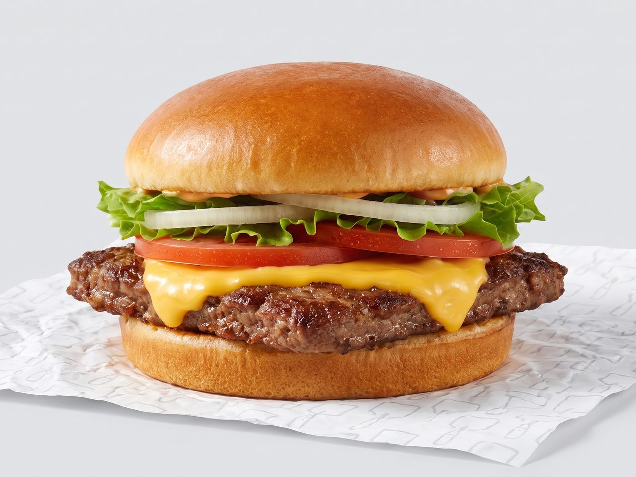 The square patty isn't an accident