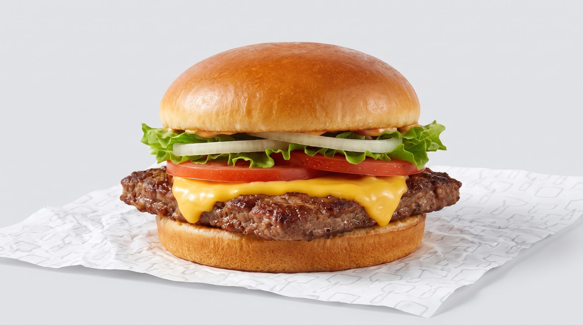 The square patty isn't an accident