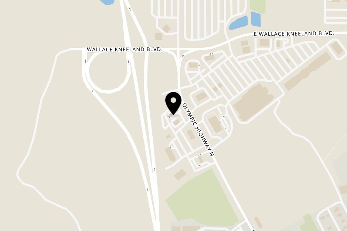 Map showing the location of Wendy's Shelton on 3009 Olympic Hwy N in Shelton