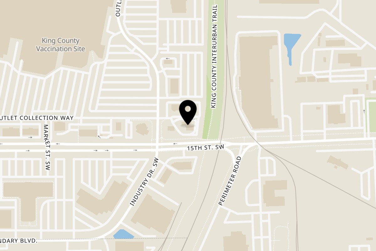 Map showing the location of Wendy's Auburn Outlet Collection on 902 Outlet Collection Way in Auburn